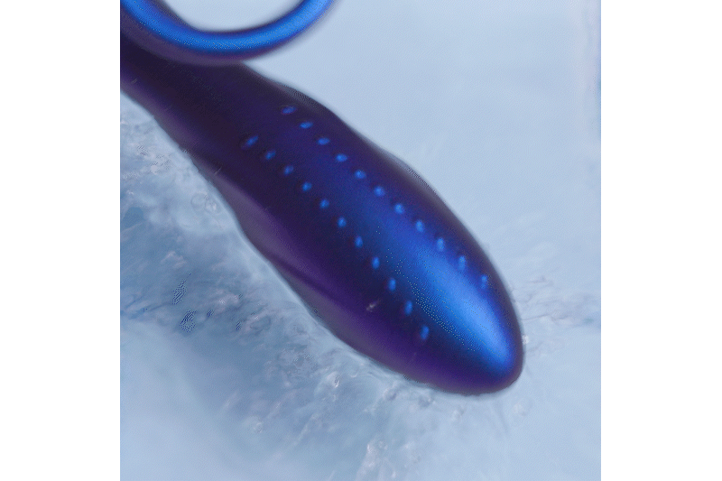 Hueman - Zwart gat anaal vibrator met cockring