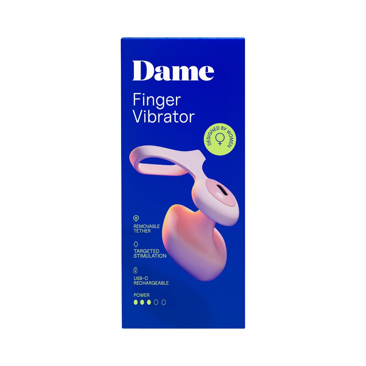 Dame - Fin 2.0 Vinger Vibrator - Quartz
