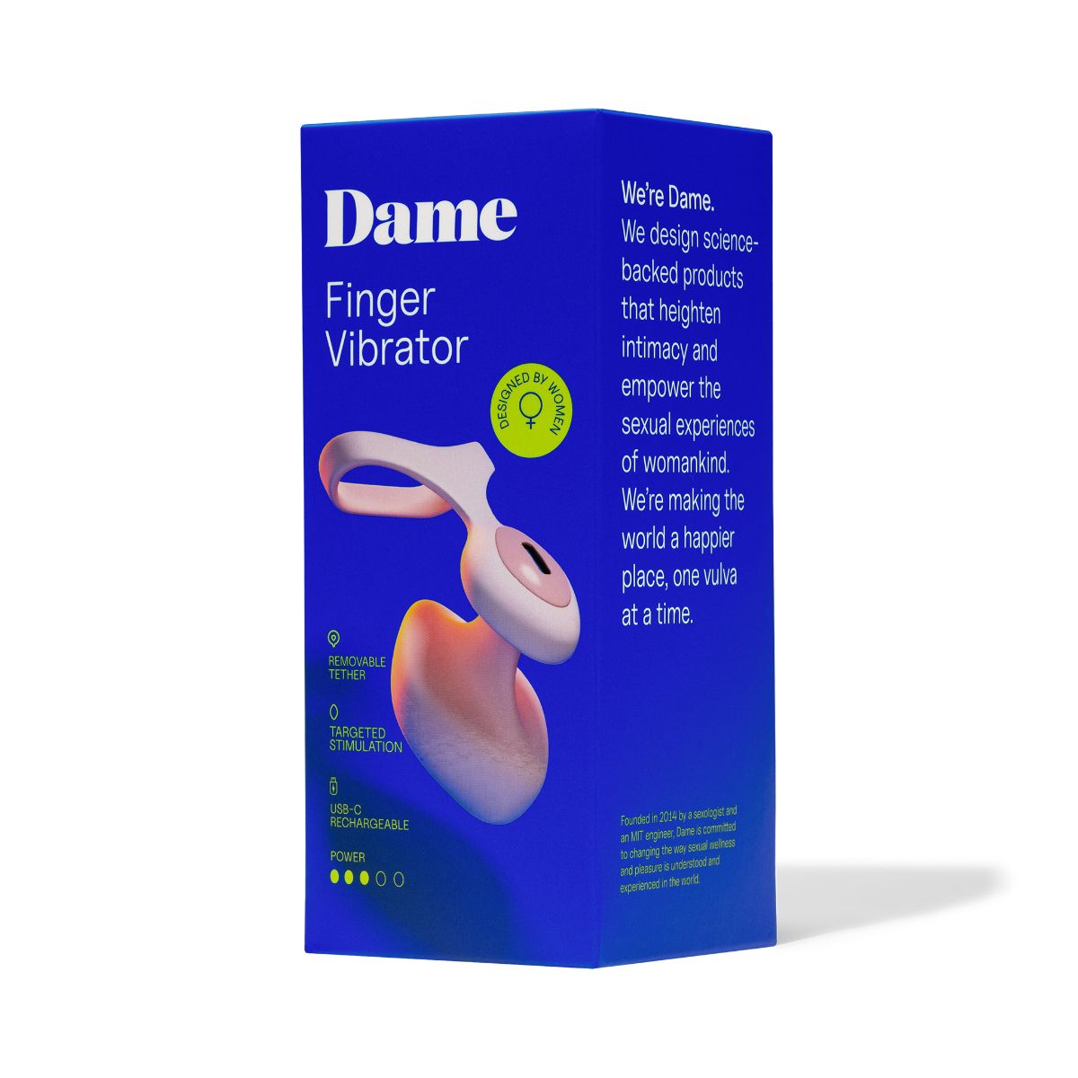 Dame - Fin 2.0 Vinger Vibrator - Quartz