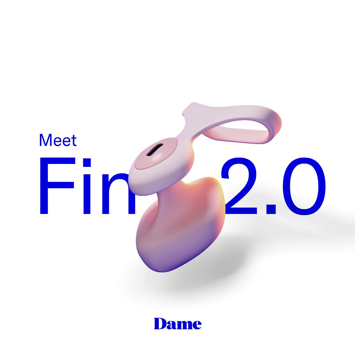 Dame - Fin 2.0 Vinger Vibrator - Quartz