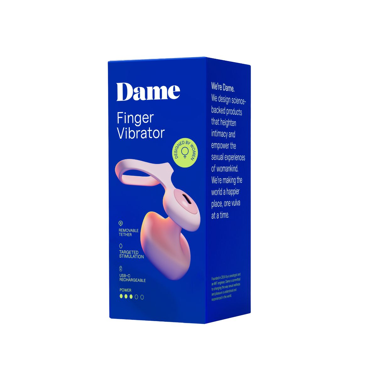Dame - Fin 2.0 Vinger Vibrator - Quartz