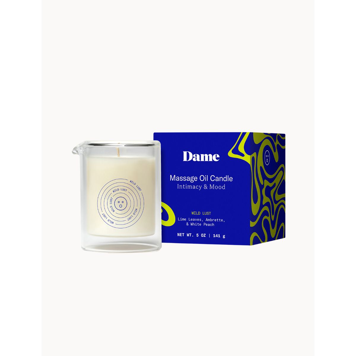 Dame Products – Massage Oil Candle – Wild Lust Lime