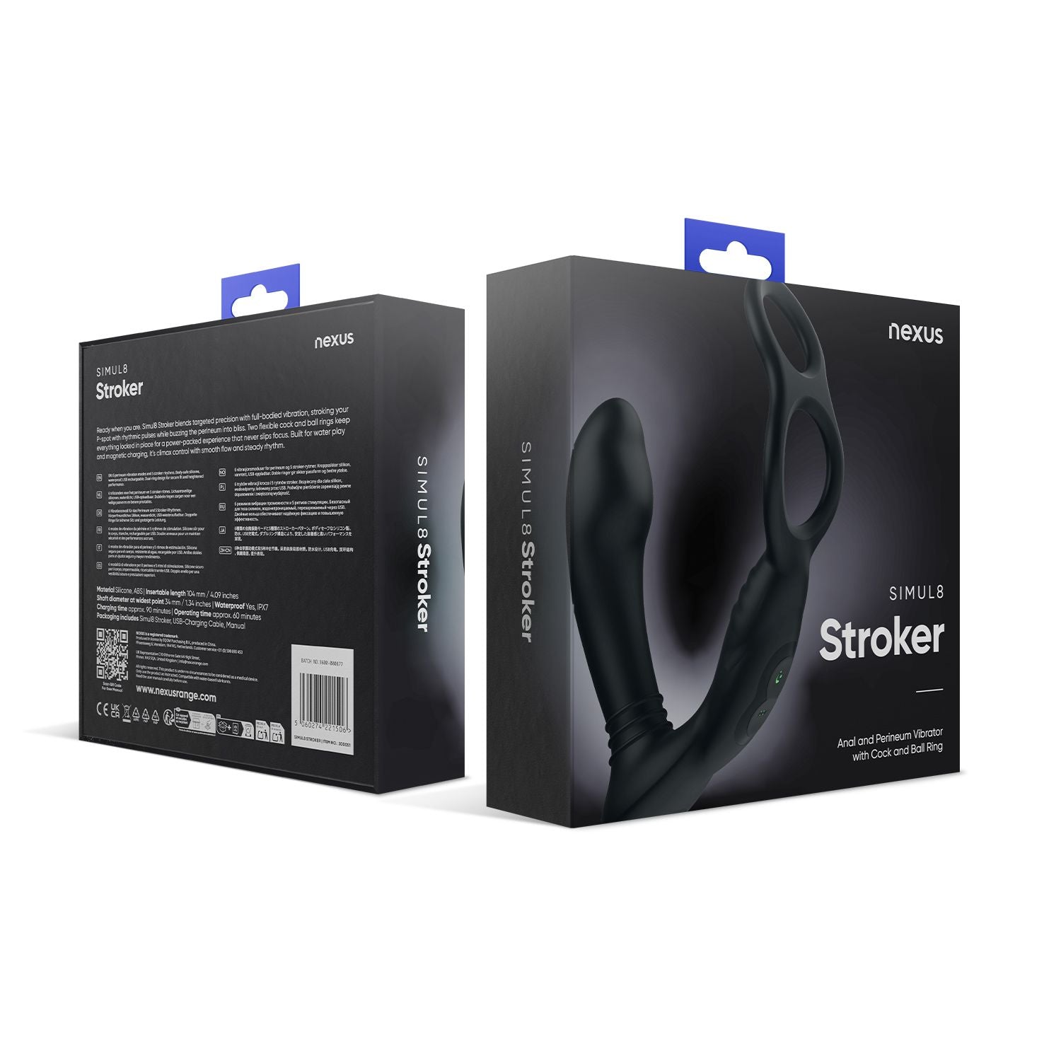 Nexus - Simul8 Vibrerende Anale Vibrator Met Cockring