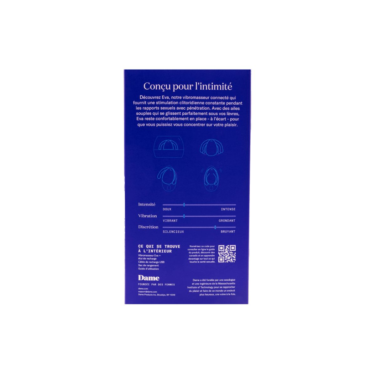 Dame Products - Eva II Hands-Free Vibrator - Wit