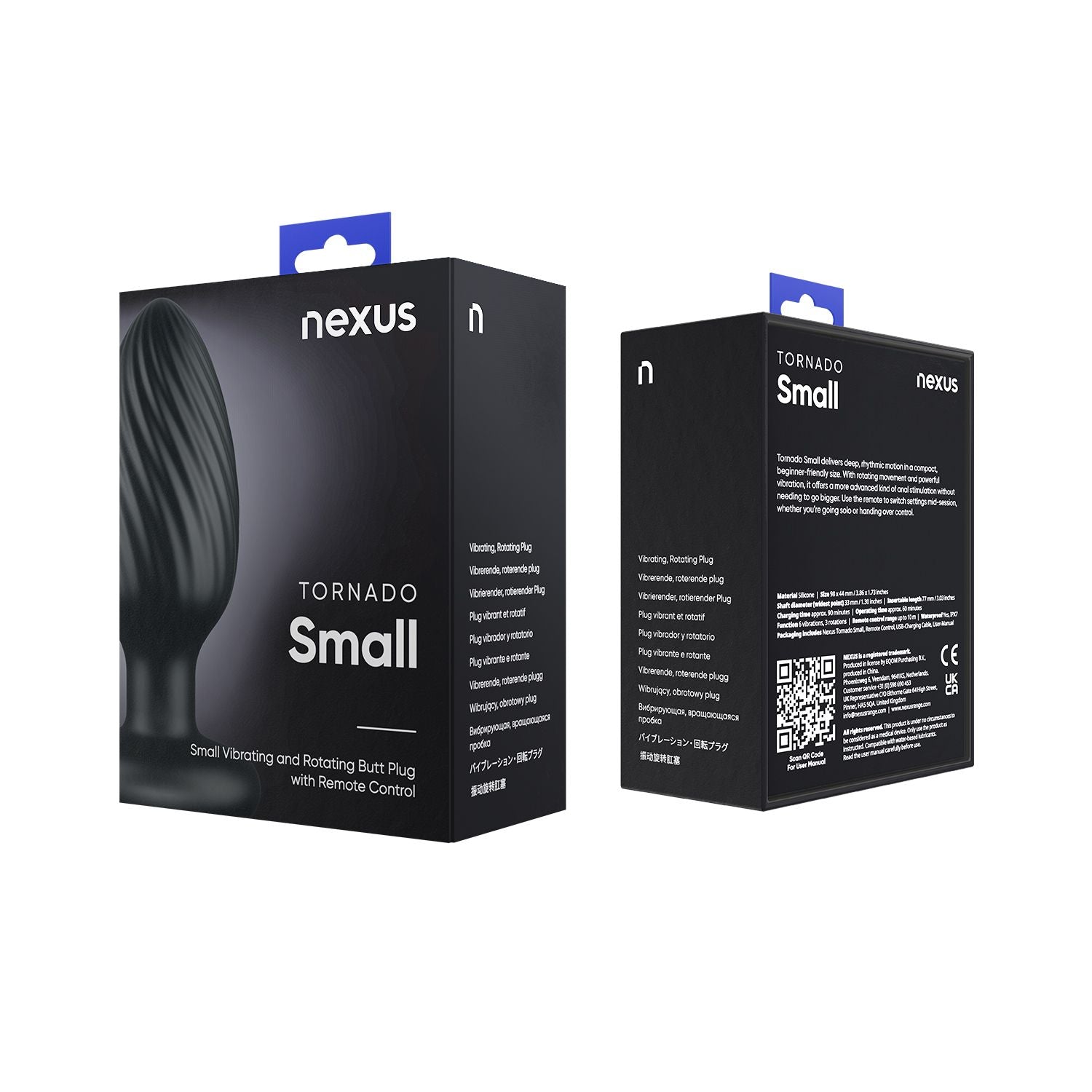 Nexus - Tornado Roterende Buttplug - Zwart